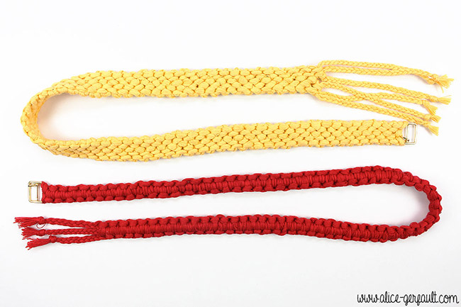 macrame belt tutorial
