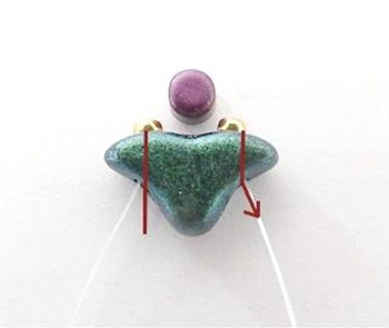 DIY Pendentif Holly avec perles en verre par Puca® : Etape 1