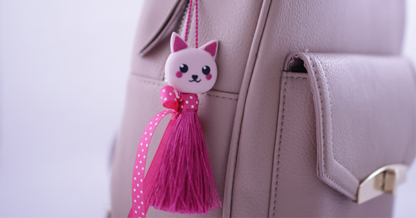 DIY Bijoux de sac chat Kawaï en pâte polymère