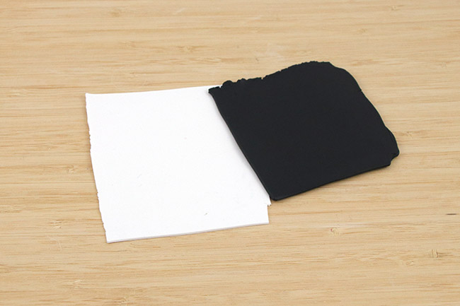 Boucles d'oreilles polymère raku et gingko : Etape 1