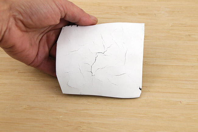 Boucles d'oreilles polymère raku et gingko : Etape 3