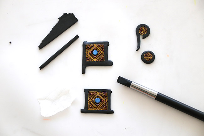 Boucles d'oreilles en polymère liquide : Etape 6