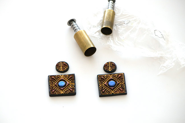 Boucles d'oreilles en polymère liquide : Etape 7