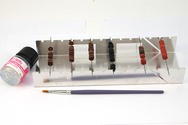 Bracelet Heishi en Fimo cuir : Etape 5