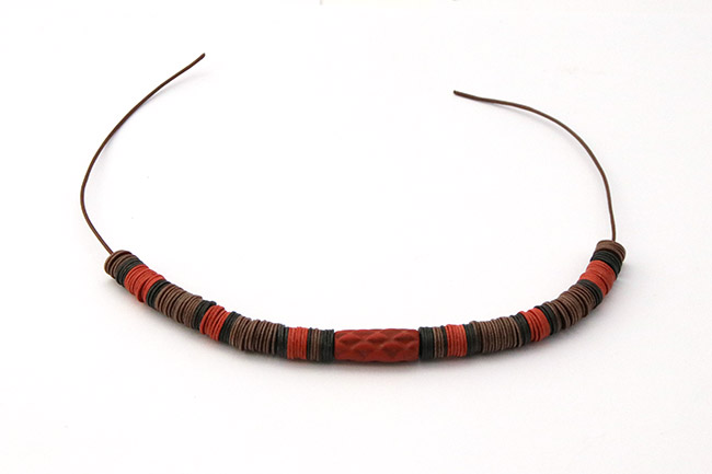 Bracelet Heishi en Fimo cuir : Etape 7