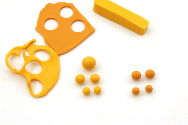 Collier perles cloisonnées en pâte polymère imitation faux ambre : Etape 4