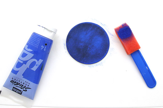 Coupelle constellation en pâte polymère : Etape 2