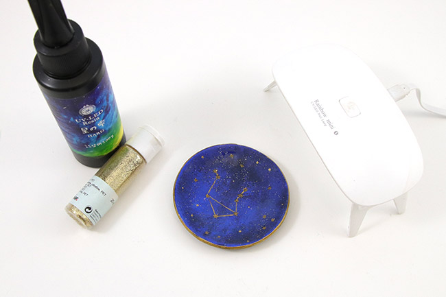 Coupelle constellation en pâte polymère : Etape 6