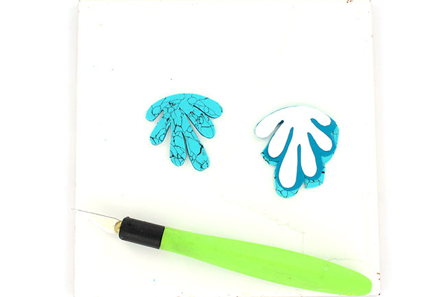 imitation pierre turquoise en pâte polymère : Etape 11