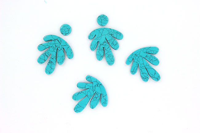 imitation pierre turquoise en pâte polymère : Etape 13