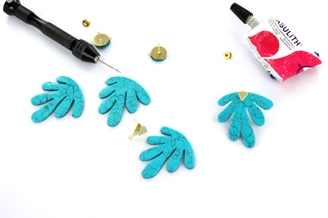 imitation pierre turquoise en pâte polymère : Etape 14