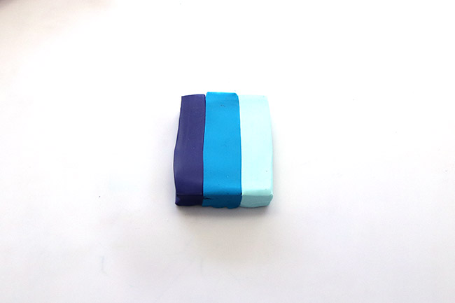 Technique du Bargello en pâte polymère : Etape 1