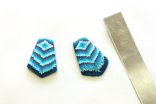 Technique du Bargello en pâte polymère : Etape 13