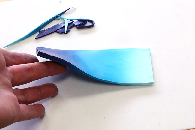 Technique du Bargello en pâte polymère : Etape 4