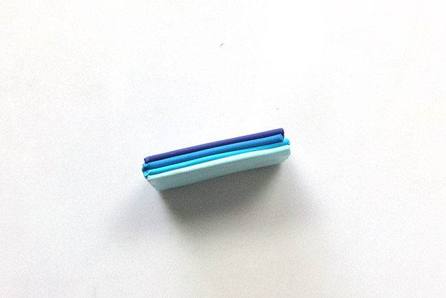 Technique du Bargello en pâte polymère : Etape 6