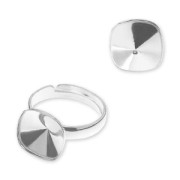 Bague serti pour cabochon PureCrystal 4470 12 mm en Argent 925|raw }}
