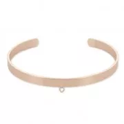 Bracelet manchette Eco en laiton 1 anneau à personnaliser 5,1x160 mm doré rose
