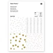 Bloc de papier Paper Poetry 21x30 cm Pois/Etoiles Hot Foil x20 feuilles