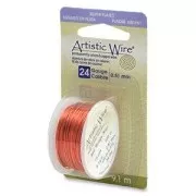 Fil de cuivre Artistic Wire 0.51 mm - Pêche x9.1m