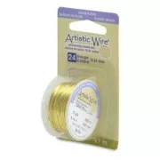 Fil de cuivre Artistic Wire 0,51 mm Citron x9,1m