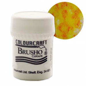 Pigment en poudre aquarellable Brusho Colours - Jaune x15 g