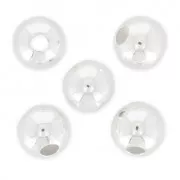Perles rondes - Fabrication européenne - 6 mm en Argent 925 x10