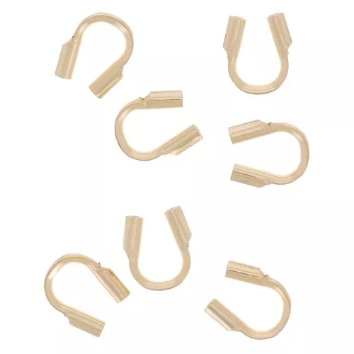 Protections pour fil cablé 0.46 mm en Gold Filled (or laminé) x10