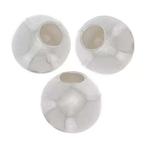 Perles stoppeur 3 mm avec un trou de 0.6 mm - Argent 925 x2