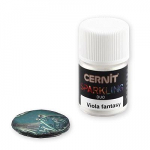 Poudre de mica pour la pâte polymère Cernit Sparkling Duo Viola Fantasy 002 x2g