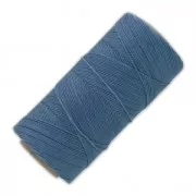 Bobine de fil ciré Linhasita pour micro macramé 0.75 mm - Denim Blue (119) x228m