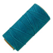 Bobine de fil ciré Linhasita pour micro macramé 0.75 mm - Turquoise (229) x228m