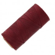 Bobine de fil ciré Linhasita pour micro macramé 0.75 mm - Burgundy (60) x228m