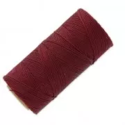Bobine de fil ciré Linhasita pour micro macramé 0.75 mm - Burgundy (60) x228m