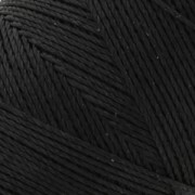 Bobine de fil ciré Linhasita pour micro macramé 0.75 mm - Black x228m