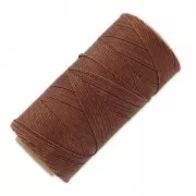Bobine de fil ciré Linhasita pour micro macramé 0.75 mm - Marron (631) x228m