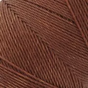 Bobine de fil ciré Linhasita pour micro macramé 0.75 mm - Marron (631) x228m