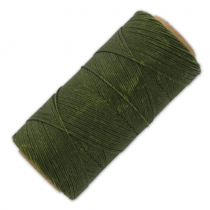 Bobine de fil ciré Linhasita pour micro macramé 0.75 mm - Olive Green (88) x250