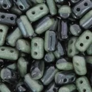 Rullas Duet 3x5 mm Bicolore Black/Opaque Grey Luster x10g