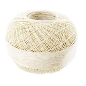 Fil de coton Lizbeth taille 80 Ecru n°603 x168m