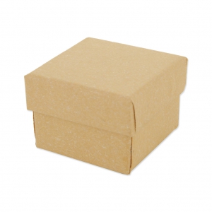 Boite écrin bijoux fantaisie pour bague 5x5x3.8 cm Kraft