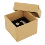 Boite écrin bijoux fantaisie pour bague 5x5x3.8 cm Kraft