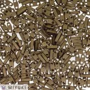 Miyuki Quarter Tila Beads 5x1.2x1.9 mm QTL-2006 - Mat Metallic Dark Bronze x10g