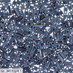 Miyuki Quarter Tila Beads 5x1.2x1.9 mm QTL-2001 - Gunmetal Mat x10g