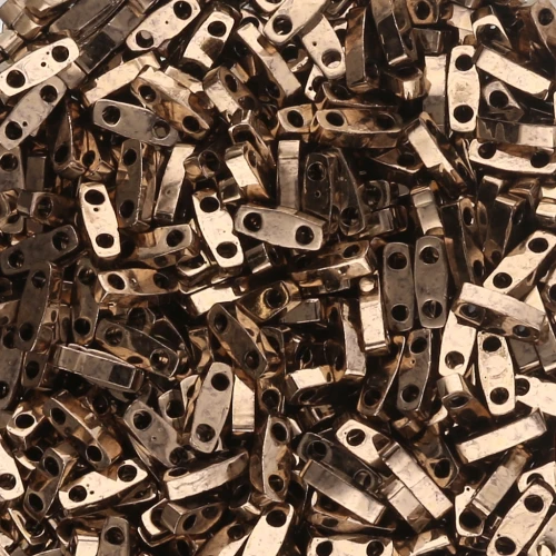 Miyuki Quarter Tila Beads 5x1.2x1.9 mm QTL-457 - Dark Bronze Metallic x10g