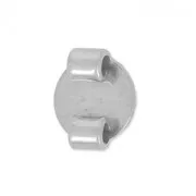 Poussoir pour cordon 2 mm à décorer - Acier inoxydable  x1