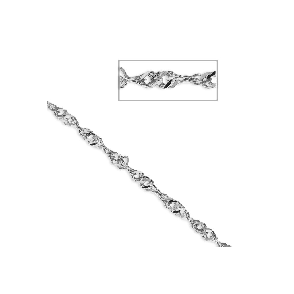 Chaînes Argent 925 - Maille Singapour - Précieuse Lucie