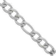 Chaîne maille figaro (1x3) 4 mm en Acier inoxydable x1m