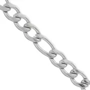 Chaîne maille figaro (1x3) 4 mm en Acier inoxydable x1m