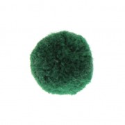 Pompon rond synthétique 2 cm Vert Foncé x1|raw }}