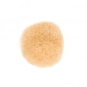 Pompon rond synthétique 2 cm Light Beige x1|raw }}